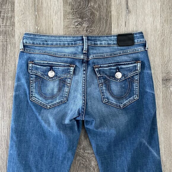 True Religion Joey Low Rise Flare Jeans - Size: 28 - Picture 6 of 10